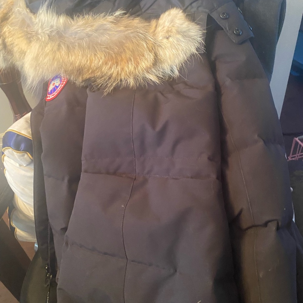 Canada Goose Black Parka with Fur Trim